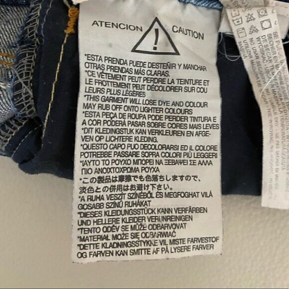 Zara Tralafuc Premium Wash Jeans Short Distressed Paint Splash Size 2 - Picture 8 of 15